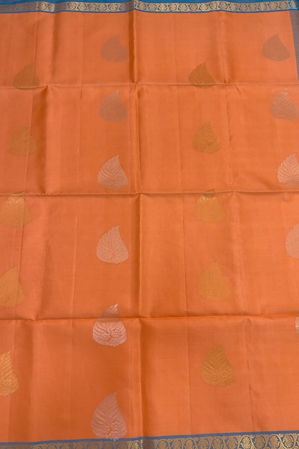 Soft Silk Saree In Peach