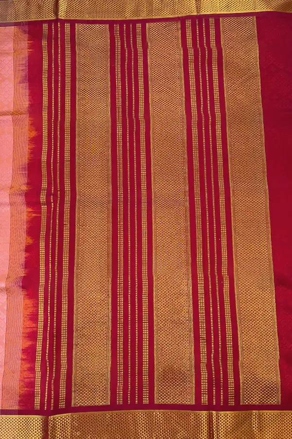 Pure silk cotton saree pallu
