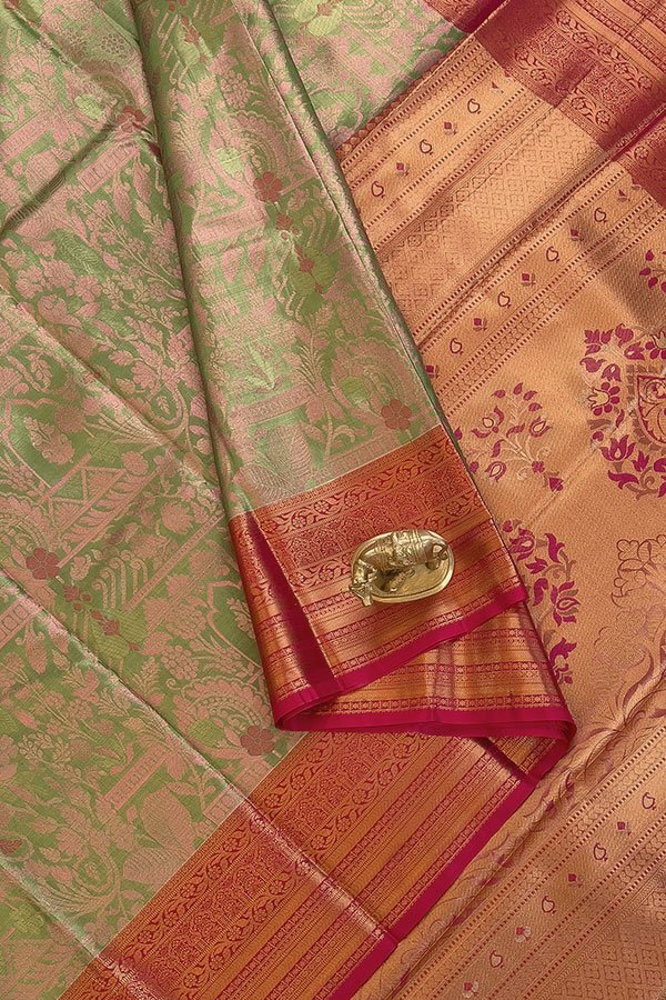 tissue kanchi silk saree