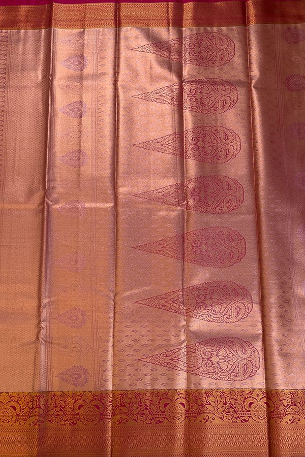 tissue kanchi silk saree pallu