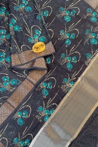 chanderi silk cotton saree