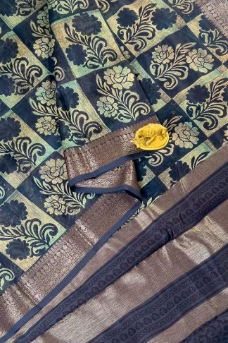 Chanderi silk cotton saree