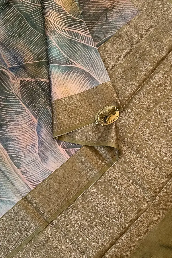 Pure tussar silk saree