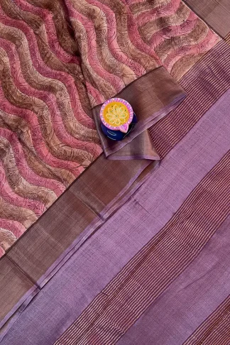 Pure tussar silk saree