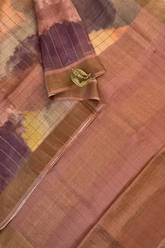 Pure tussar silk saree