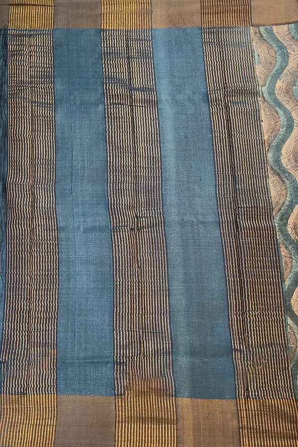 Pure tussar silk saree pallu