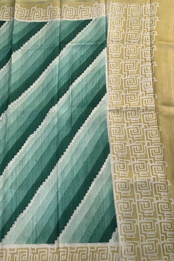 Pure Dupion Silk Saree pallu