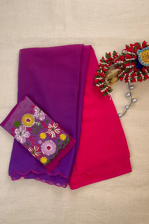 Georgette Fancy saree