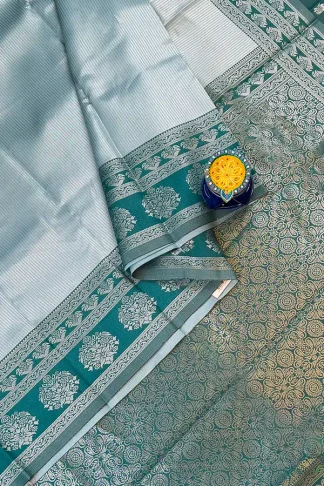 semi kanchi tissue saree