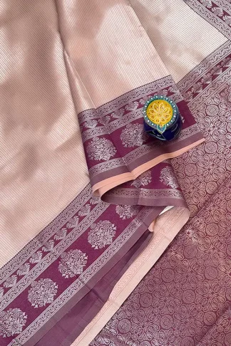 semi kanchi tissue saree