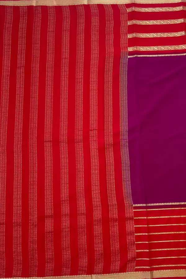 mysore crepe silk saree pallu