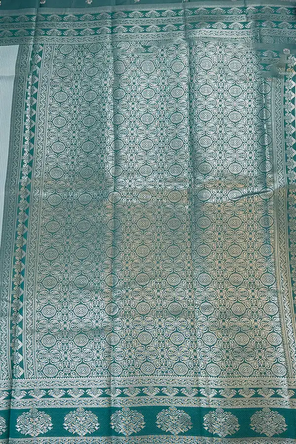 semi kanchi tissue saree pallu