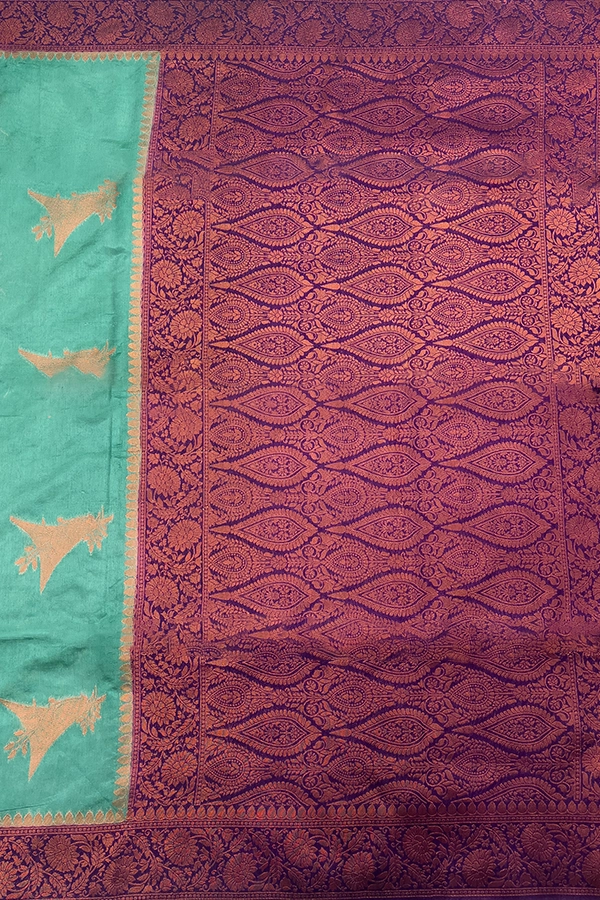 Tussar Banarasi saree pallu
