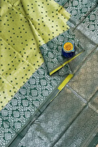 semi kanchi tissue saree