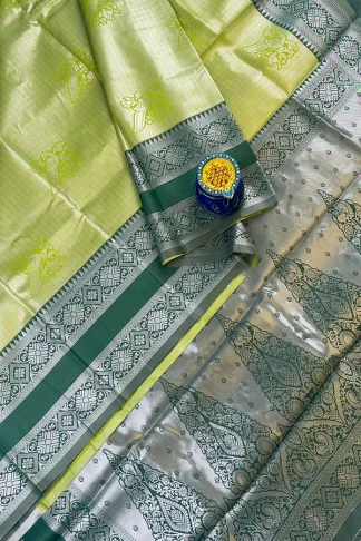 semi kanchi tissue saree