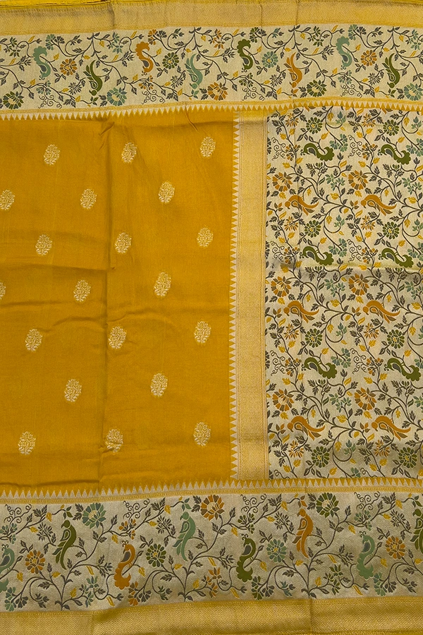 jute tussar silk saree pallu