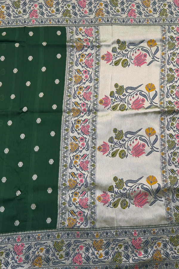 jute tussar silk saree pallu