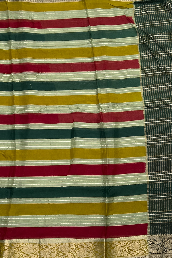 georgette saree pallu