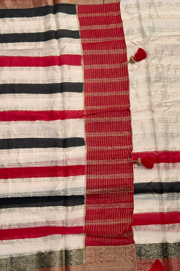 georgette saree pallu