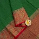 linen dupion saree