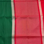 linen dupion saree pallu