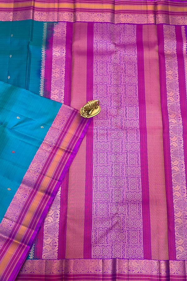 Thread weaving Kanchipuram Pure Silk