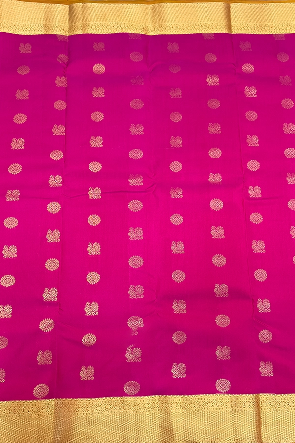 Soft Silk Saree in Rani Pink