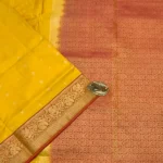 Kanchipuram Silk in yellow and maroon