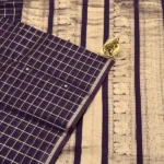 Handloom Checked Kanchi Cotton Saree