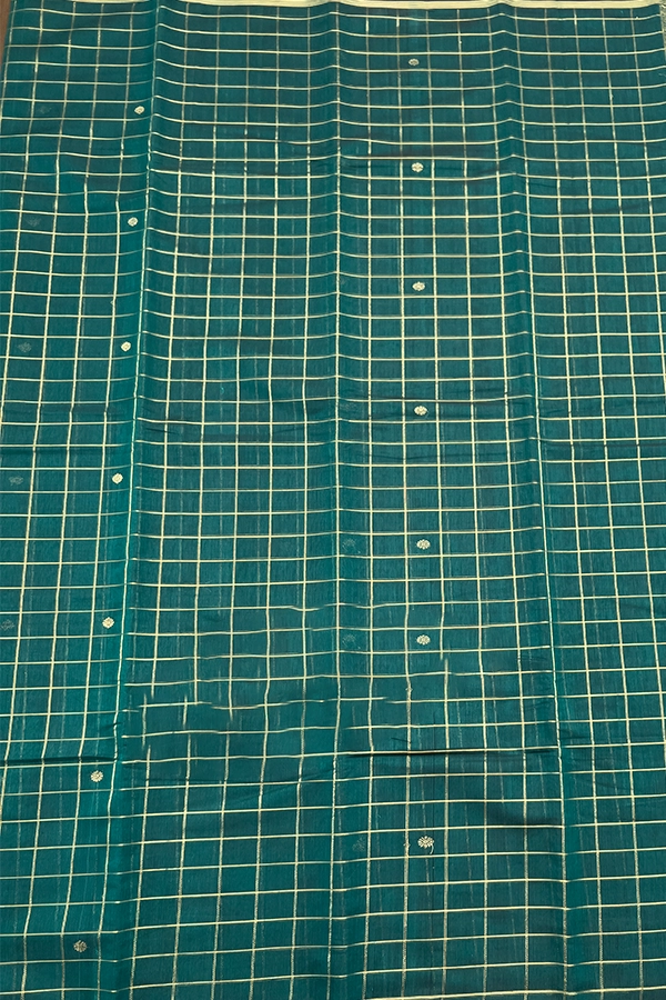 Handloom Checked Kanchi Cotton Saree