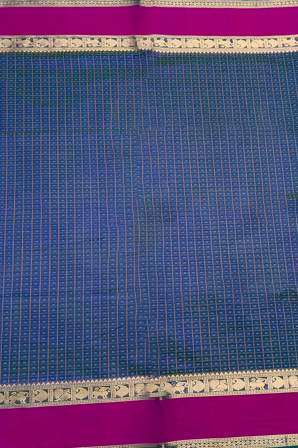 Checked Kanchi Pure Silk Cotton