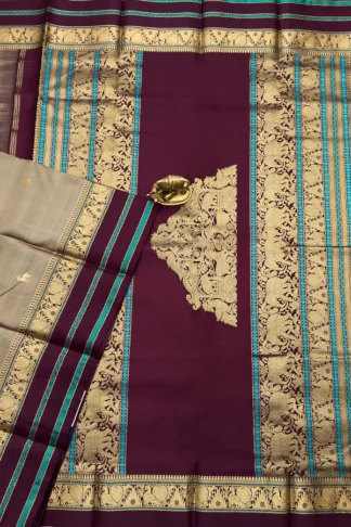 Chariot Pallu Kanchipuram Pure Silk Saree