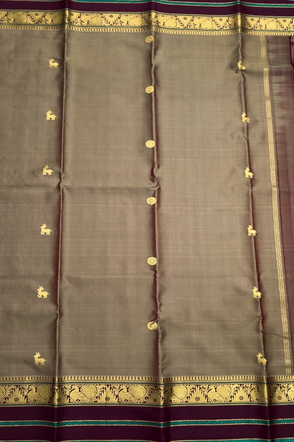 Chariot Pallu Kanchipuram Pure Silk Saree