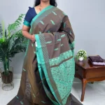 Cotton Leaf Butta Saree
