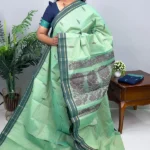 Cotton Leaf Butta Saree