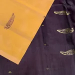 Banana Pith Saree in Golden yellow