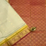 Kanchipuram Silk in cream and maroon