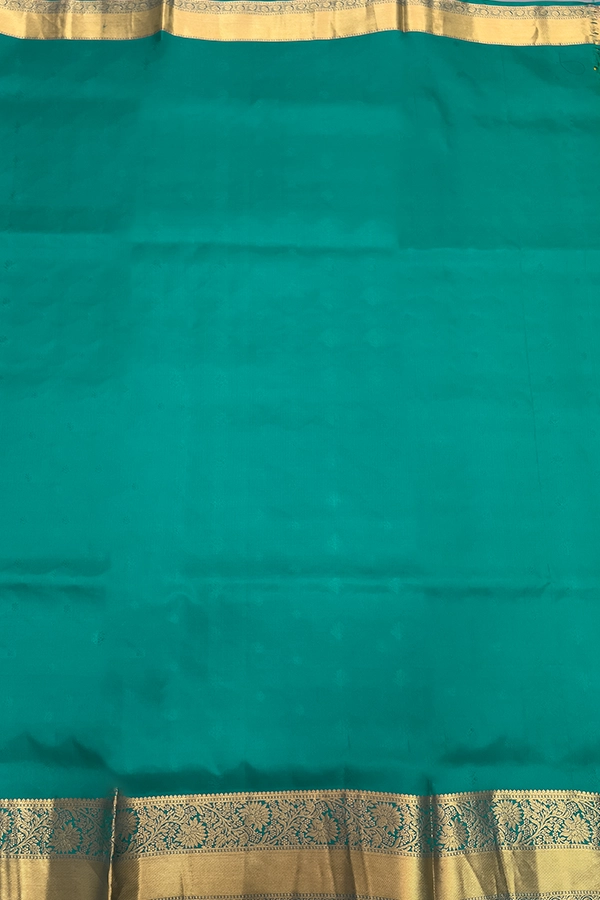 Kanchipuram Silk in turquoise blue
