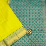 Kanchipuram Silk in turquoise blue