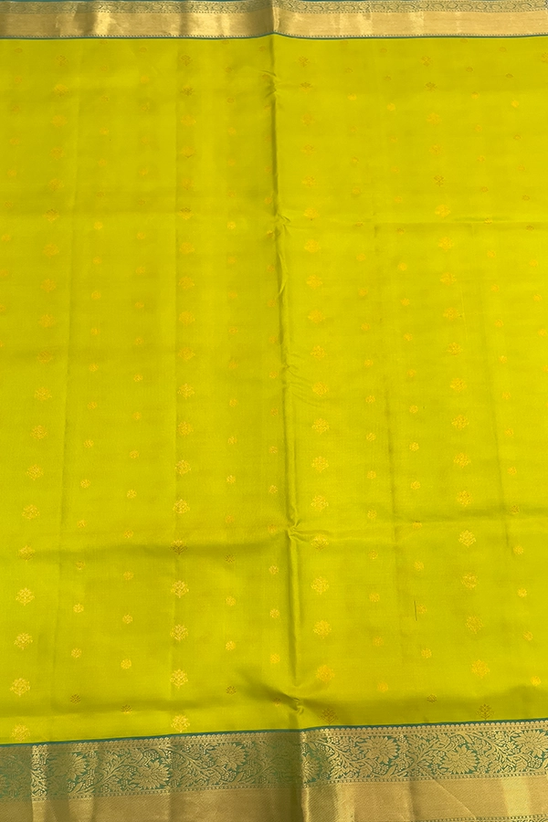 Kanchipuram Silk in turquoise blue