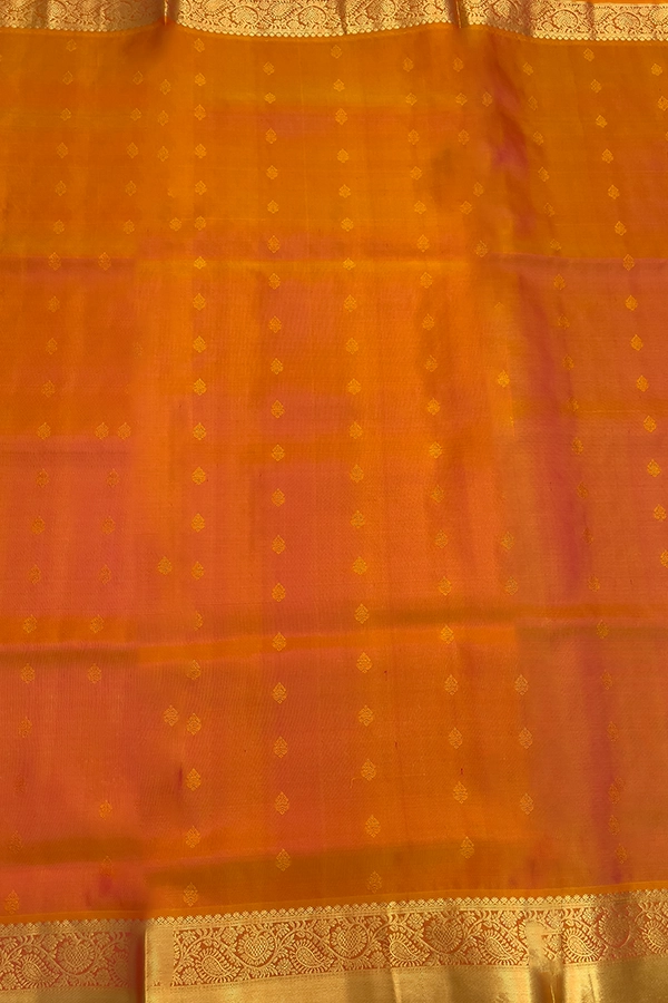 Kanchipuram Silk in purple and orange