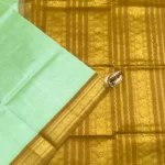 Silk Cotton Saree pastel green