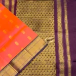 Kuppadam Silk Cotton in Orange
