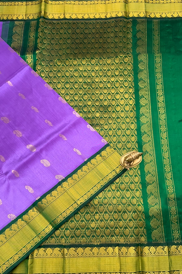Kuppadam Silk Cotton in lavender
