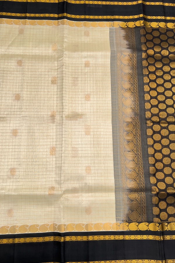 Kuppadam Silk Cotton in Cream