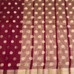 Semi Raw Silk in Burgundy