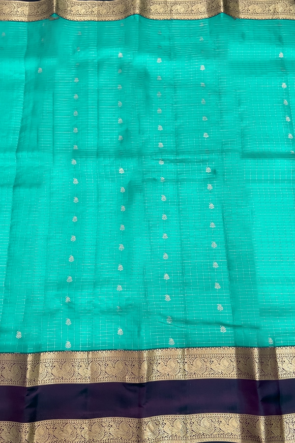 Turquoise Half Pure silk - body