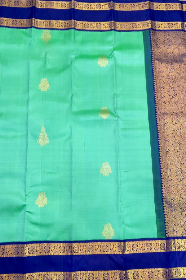 Green Kanchipuram silk- Body
