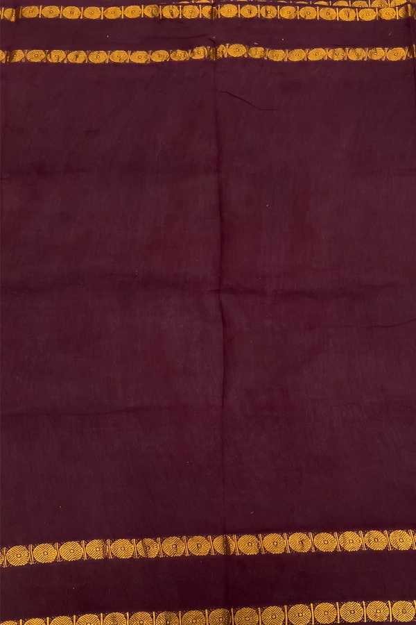 Sungudi Cotton in Mango Yellow and Maroon