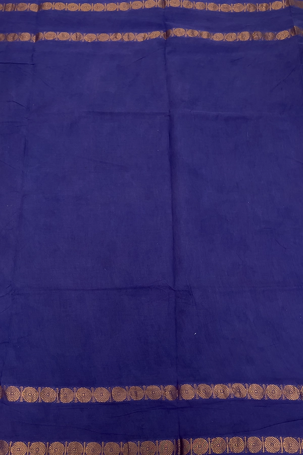 Sungudi Cotton in Navy Blue and Dark Blue